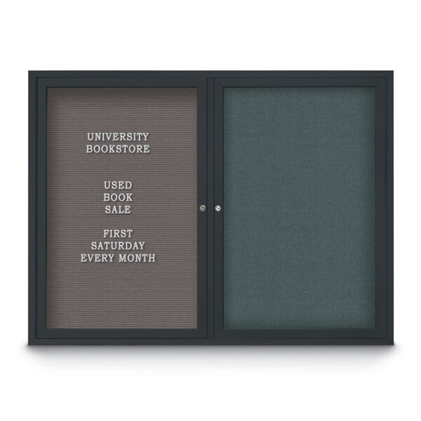 Corkboard, Black/Black, 24" x 36"